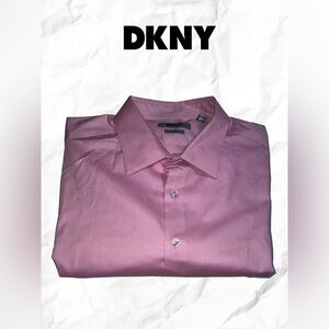 DKNY Men's Dress Shirt in Soft Pink